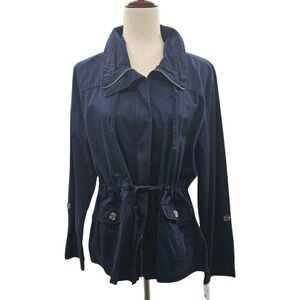 Croft & Borrow Women's Deep Navy Jacket Size Large‎
